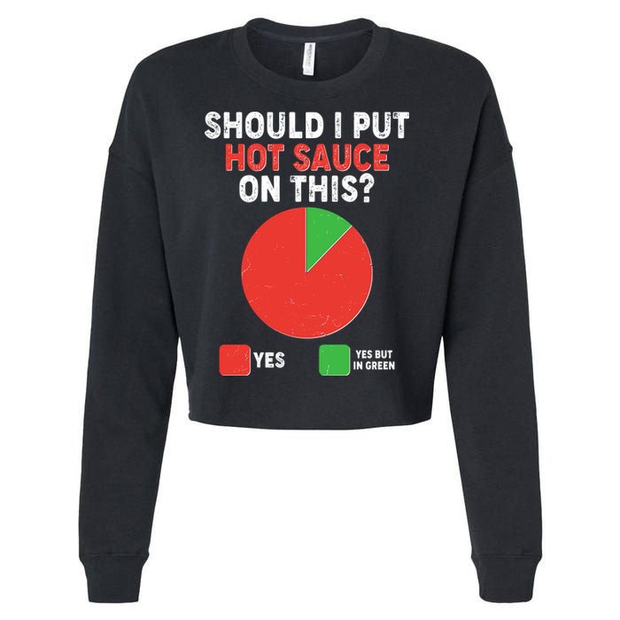 Should I Put Hot Sauce On This Pie Chart Cropped Pullover Crew