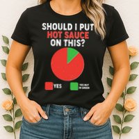Should I Put Hot Sauce On This Pie Chart Womens T-Shirt