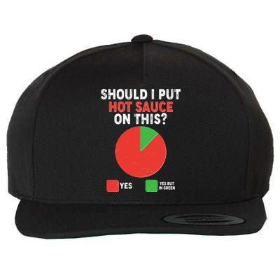 Should I Put Hot Sauce On This Pie Chart Wool Snapback Cap
