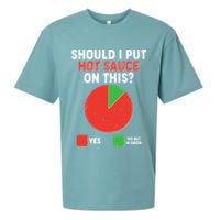 Should I Put Hot Sauce On This Pie Chart Sueded Cloud Jersey T-Shirt