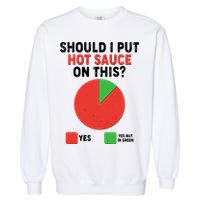 Should I Put Hot Sauce On This Pie Chart Garment-Dyed Sweatshirt