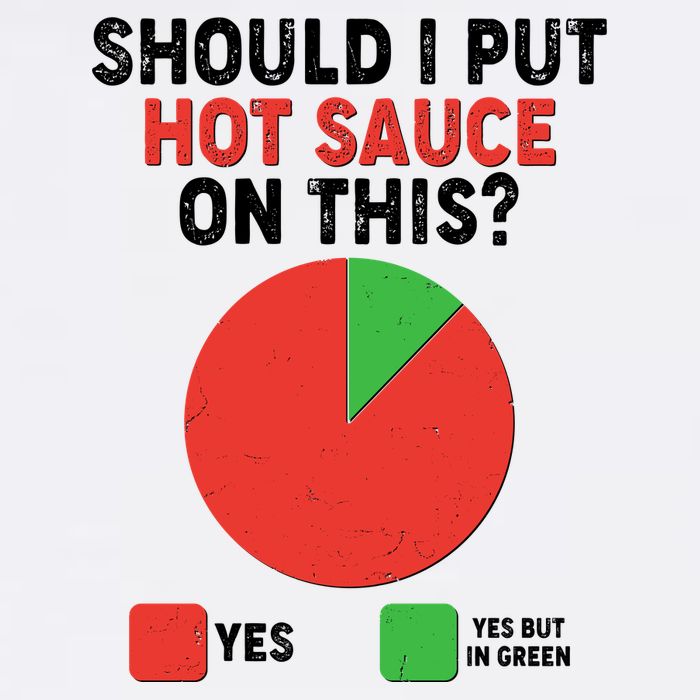 Should I Put Hot Sauce On This Pie Chart Garment-Dyed Sweatshirt