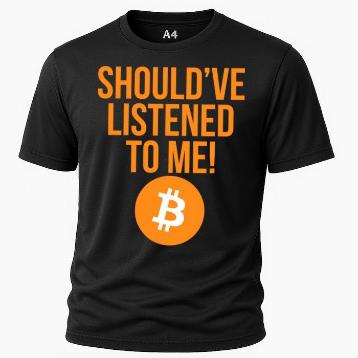 Should've Listened To Me Funny Bitcoin Performance Shirt