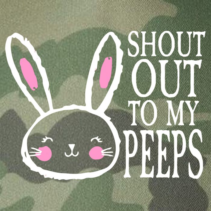 Shout Out To My Peeps Funny Easter Bunny Design Legacy Tie Dye Trucker Hat