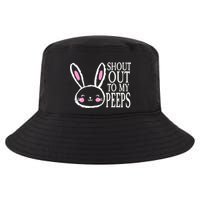 Shout Out To My Peeps Funny Easter Bunny Design Cool Comfort Performance Bucket Hat