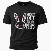 Shout Out To My Peeps Funny Easter Bunny Design Performance Shirt
