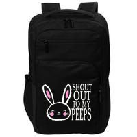 Shout Out To My Peeps Funny Easter Bunny Design Impact Tech Backpack