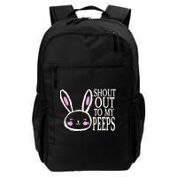 Shout Out To My Peeps Funny Easter Bunny Design Backpack