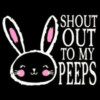 Shout Out To My Peeps Funny Easter Bunny Design Backpack