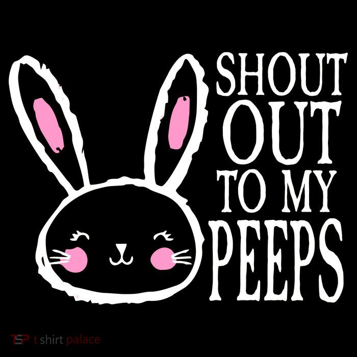 Shout Out To My Peeps Funny Easter Bunny Design Sustainable Bucket Hat