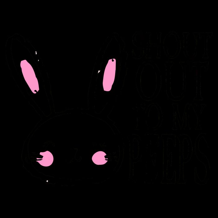 Shout Out To My Peeps Funny Easter Bunny Design Mug