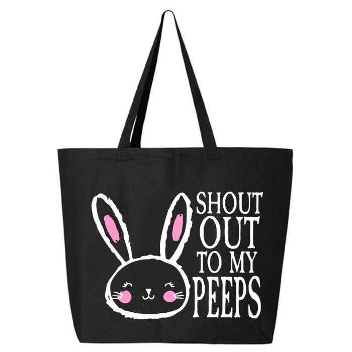 Shout Out To My Peeps Funny Easter Bunny Design 25L Jumbo Tote