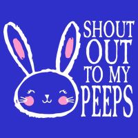 Shout Out To My Peeps Funny Easter Bunny Design 16 in Basic Backpack