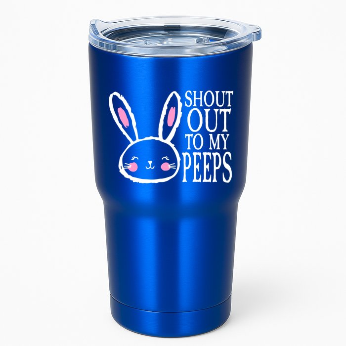 Shout Out To My Peeps Funny Easter Bunny Design Tumbler