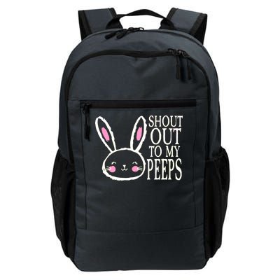 Shout Out To My Peeps Funny Easter Bunny Design Daily Commute Backpack