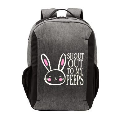 Shout Out To My Peeps Funny Easter Bunny Design Vector Backpack