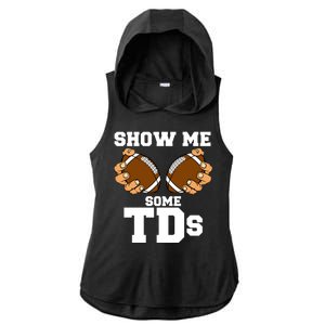 Show Me Some TDs Ladies PosiCharge Tri-Blend Wicking Draft Hoodie Tank