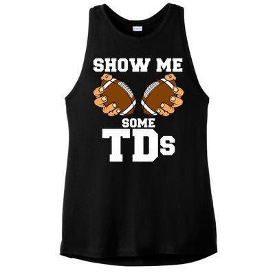 Show Me Some TDs Ladies PosiCharge Tri-Blend Wicking Tank