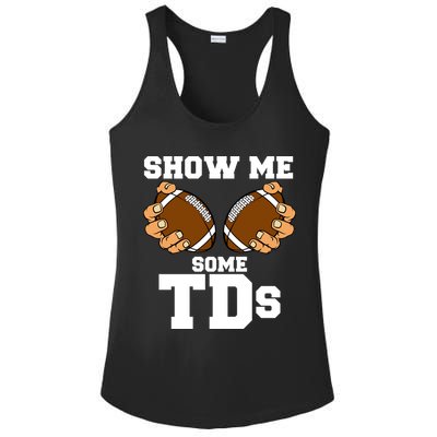 Show Me Some TDs Ladies PosiCharge Competitor Racerback Tank