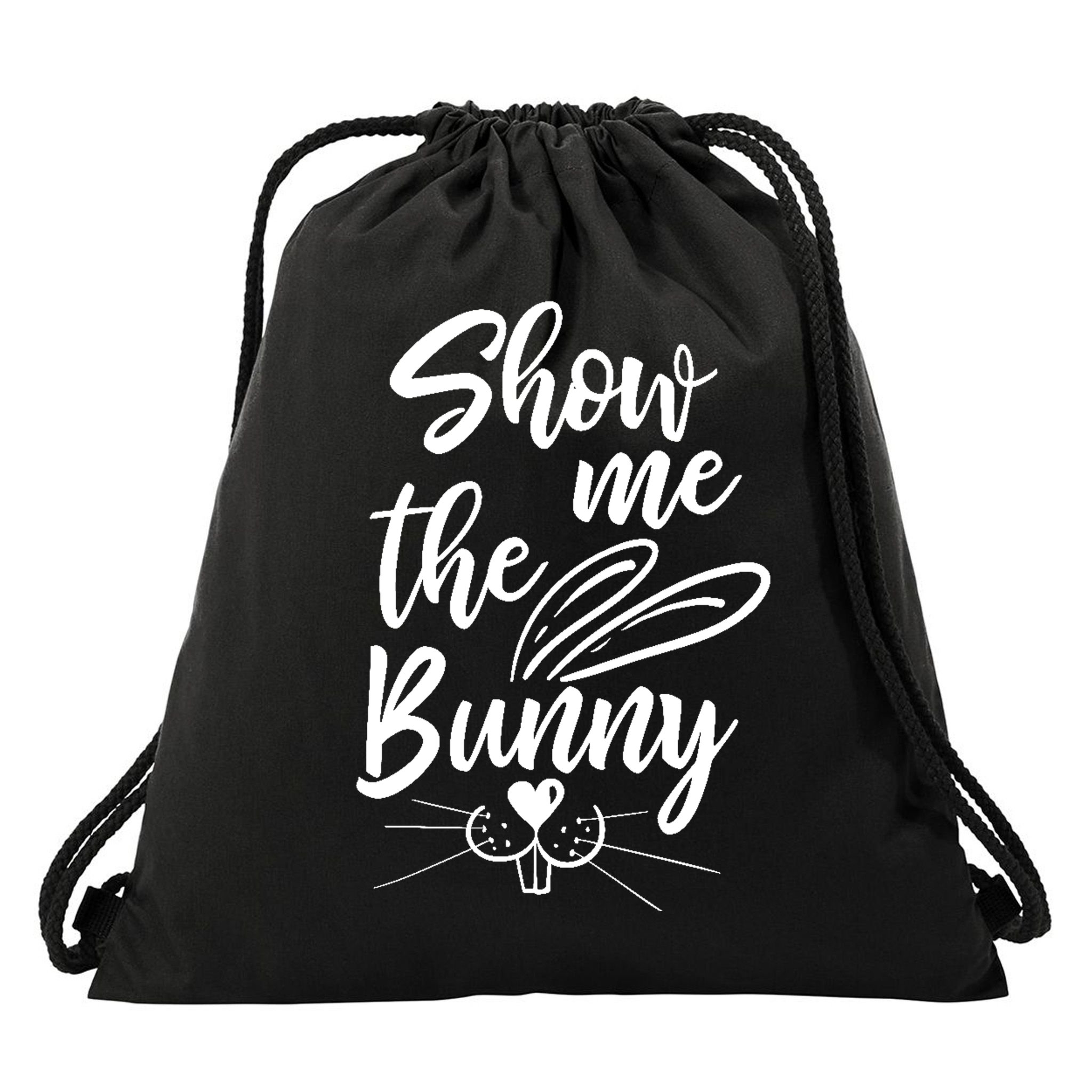 Show Me The Bunny Cute Easter Drawstring Bag