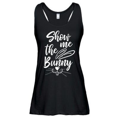Show Me The Bunny Cute Easter Ladies Essential Flowy Tank