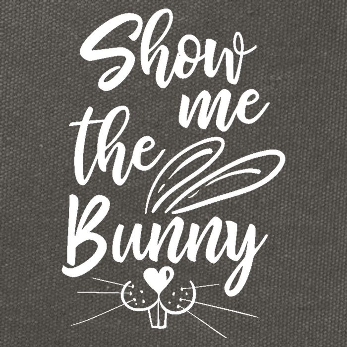 Show Me The Bunny Cute Easter Cotton Canvas Backpack