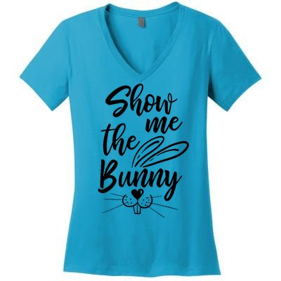 Show Me The Bunny Cute Easter Women's V-Neck T-Shirt