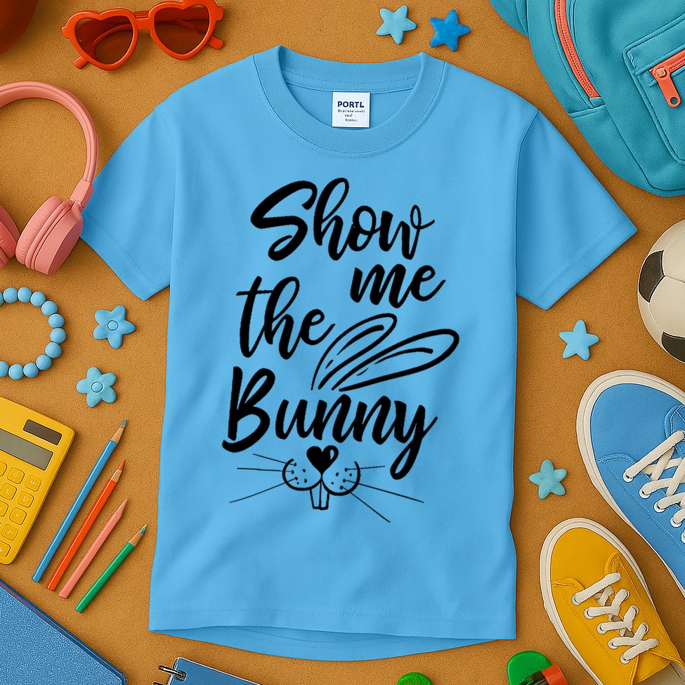Show Me The Bunny Cute Easter Kids T-Shirt