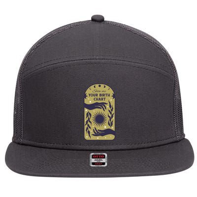 Show Me Your Birth Chart 7 Panel Mesh Trucker Snapback Hat