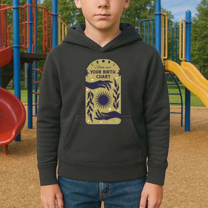 Show Me Your Birth Chart Kids Hoodie