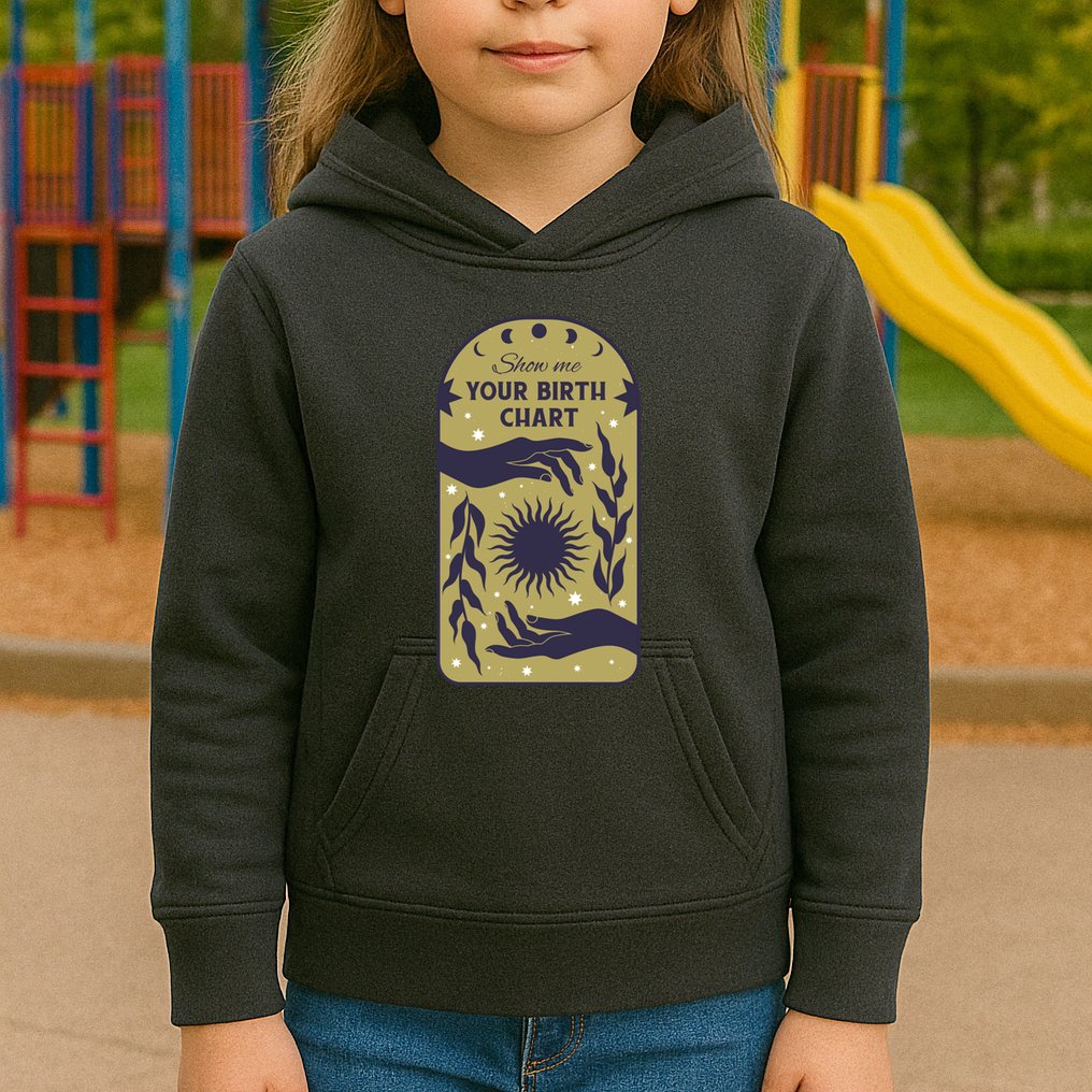 Show Me Your Birth Chart Kids Hoodie