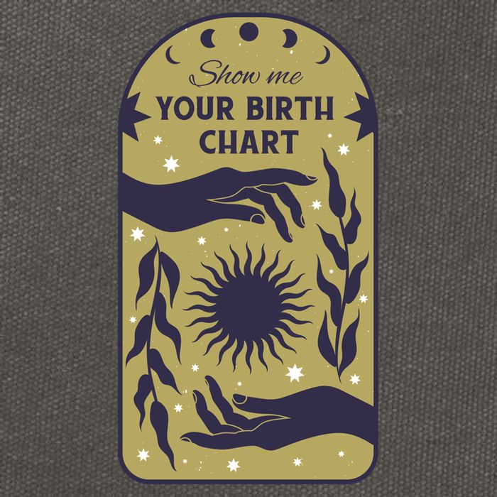 Show Me Your Birth Chart Cotton Canvas Backpack