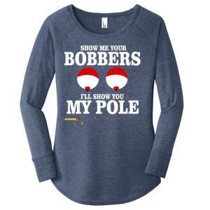 Show Me Your Bobbers I'll Show You My Pole Women's Perfect Tri Tunic Long Sleeve Shirt