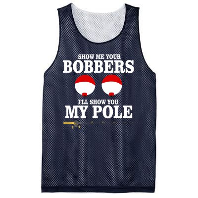 Show Me Your Bobbers I'll Show You My Pole Mesh Reversible Basketball Jersey Tank