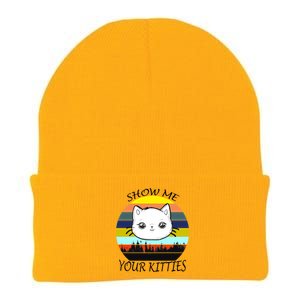 Show Me Your Kitties Knit Cap Winter Beanie