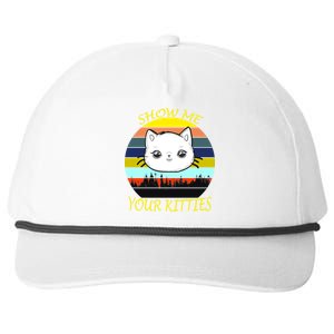 Show Me Your Kitties Snapback Five-Panel Rope Hat