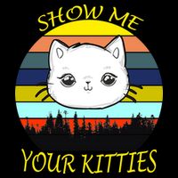 Show Me Your Kitties Cropped Pullover Crew
