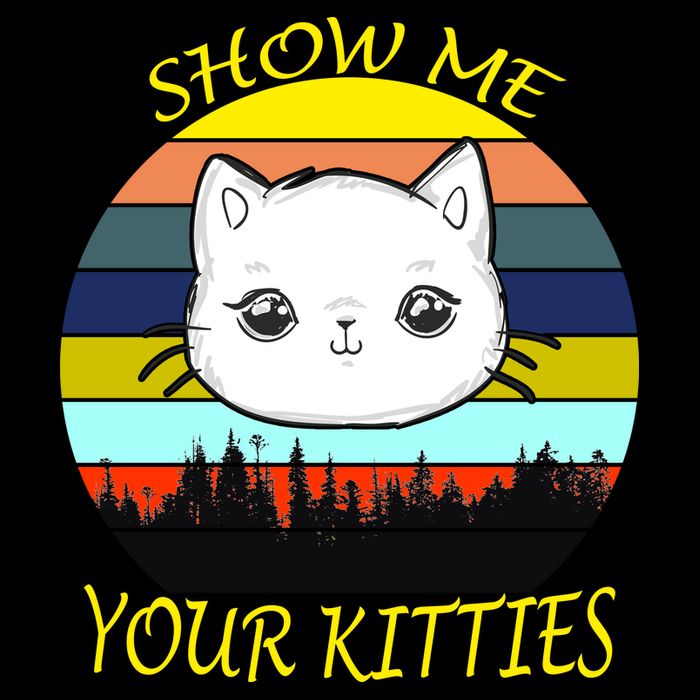 Show Me Your Kitties Cropped Pullover Crew