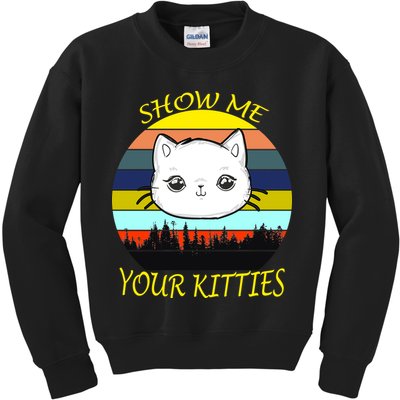 Show Me Your Kitties Kids Sweatshirt
