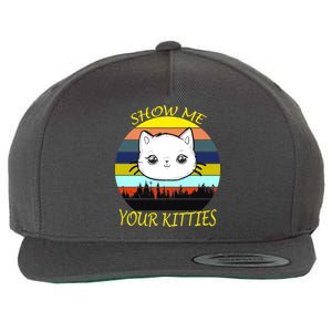 Show Me Your Kitties Wool Snapback Cap