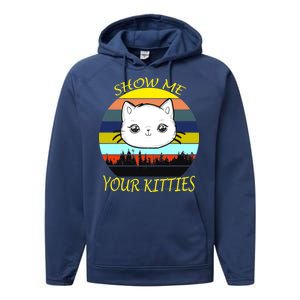 Show Me Your Kitties Performance Fleece Hoodie