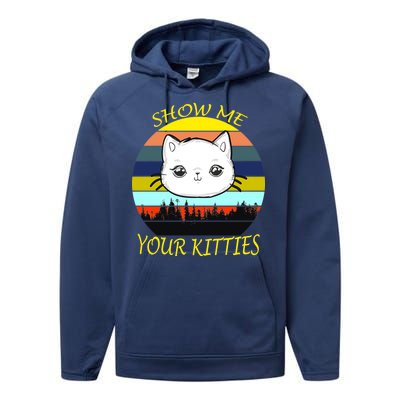 Show Me Your Kitties Performance Fleece Hoodie