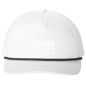 Show Me Your Kitties Funny Cat Snapback Five-Panel Rope Hat