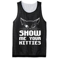 Show Me Your Kitties Funny Cat Mesh Reversible Basketball Jersey Tank