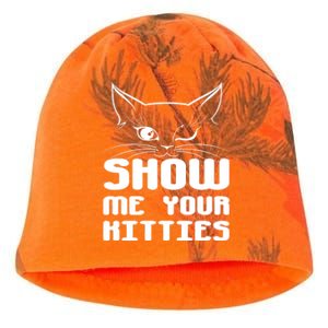 Show Me Your Kitties Funny Cat Kati - Camo Knit Beanie