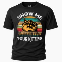 Show Me Your Kitties Retro Cat Lover Cooling Performance Crew T-Shirt