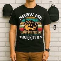 Show Me Your Kitties Retro Cat Lover T-Shirt
