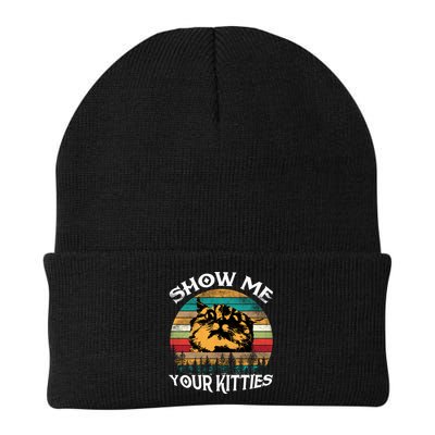 Show Me Your Kitties Retro Cat Lover Beanie