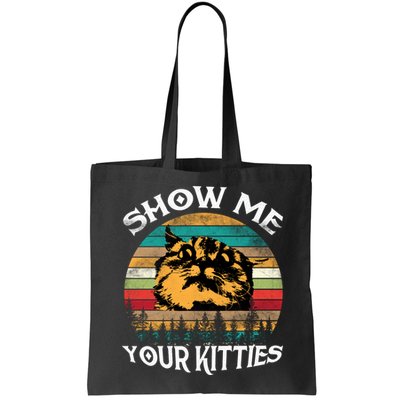 Show Me Your Kitties Retro Cat Lover Bag