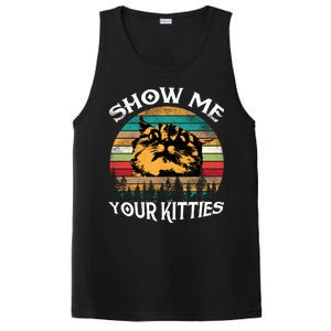 Show Me Your Kitties Retro Cat Lover PosiCharge Competitor Tank